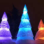 sapin lumineux à led de différentes couleurs